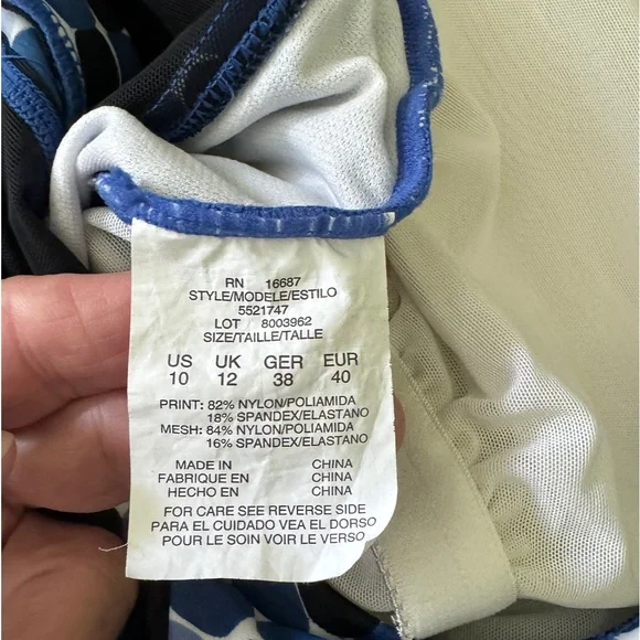 One Piece Bathing Suit - Size 10 - Picture 8 of 15